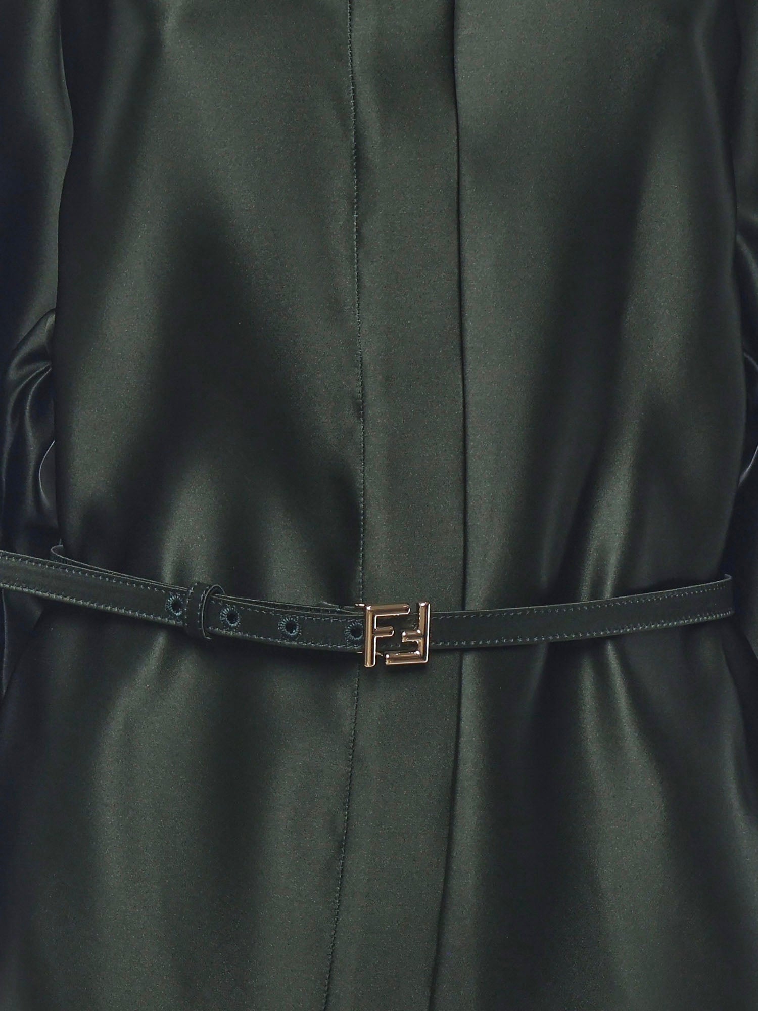 Fendi Jackets Green Silk