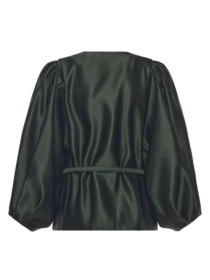 Fendi Jackets Green Silk