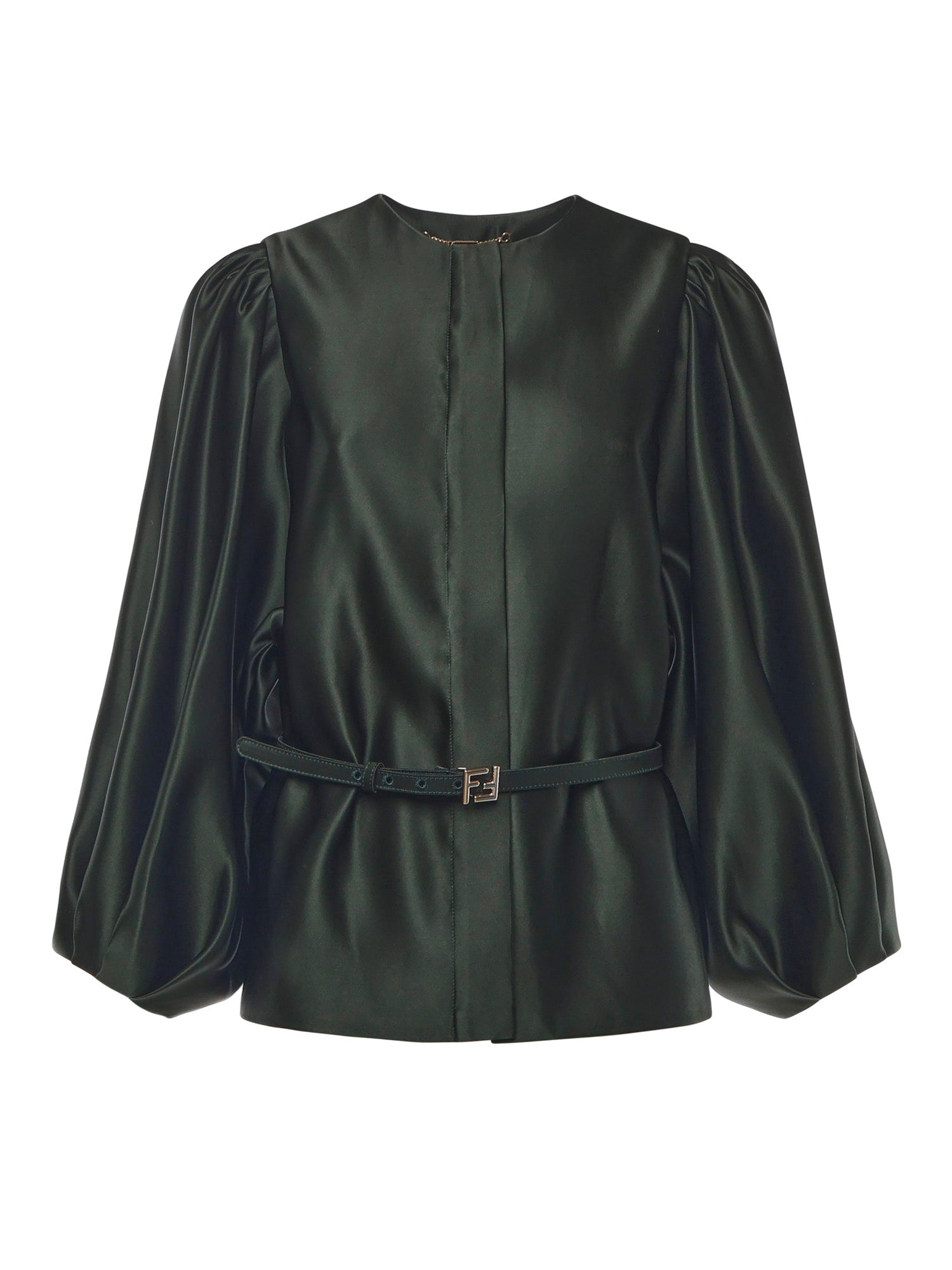 Fendi Jackets Green Silk