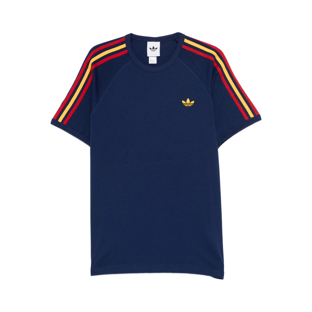 T-Shirt Adidas Blue Cotton: 100. T-shirts