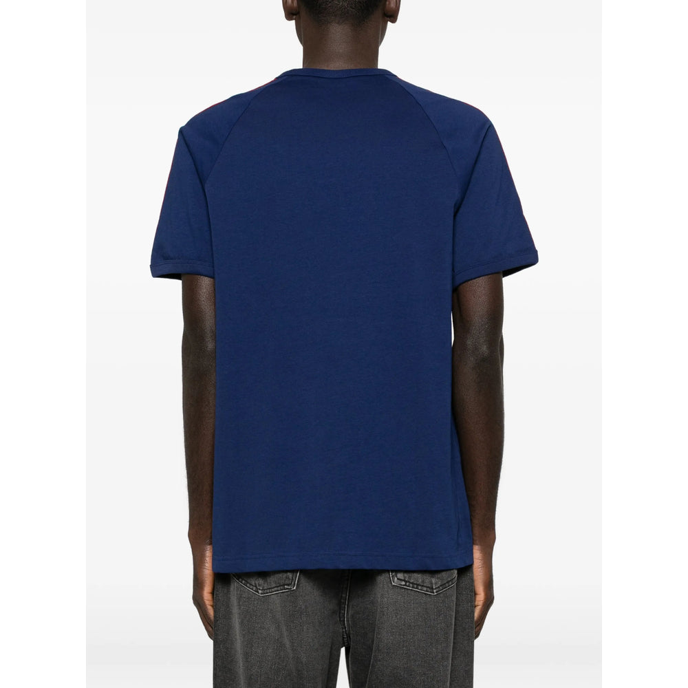 T-Shirt Adidas Blue Cotton: 100. T-shirts