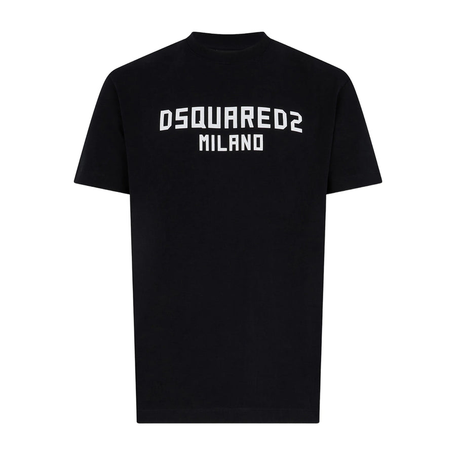 T-Shirt With Logo Print Black Fabric: 100. T-shirts