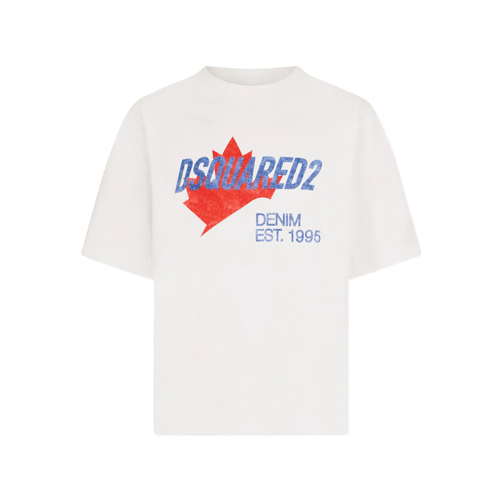 T-Shirt Dsquared2 White Fabric: 100. T-shirts