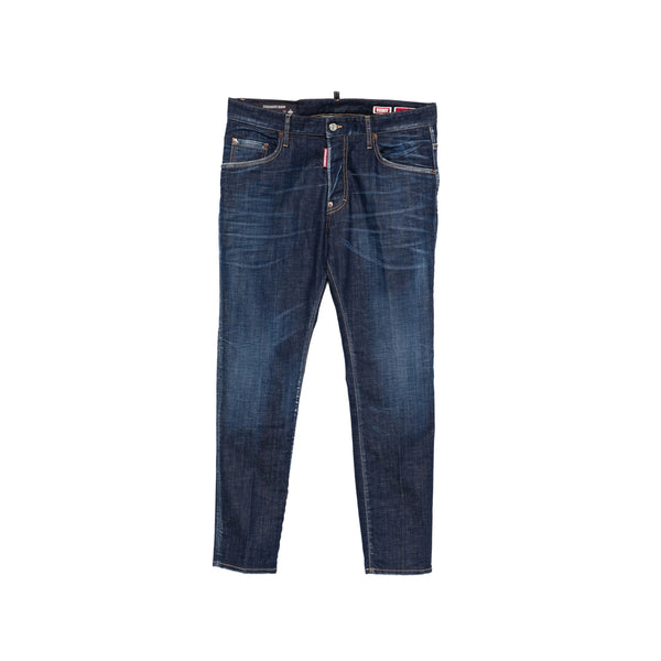 Blue Slim-Fit Jeans With Button Fastening Cotton: 98