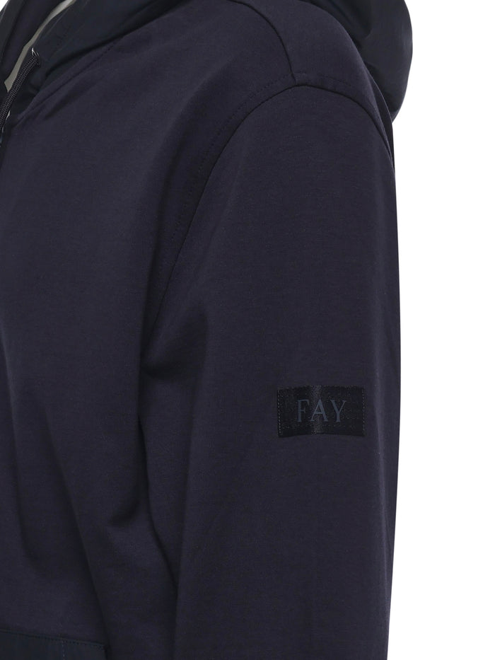 Fay Sweaters Blue Cotton