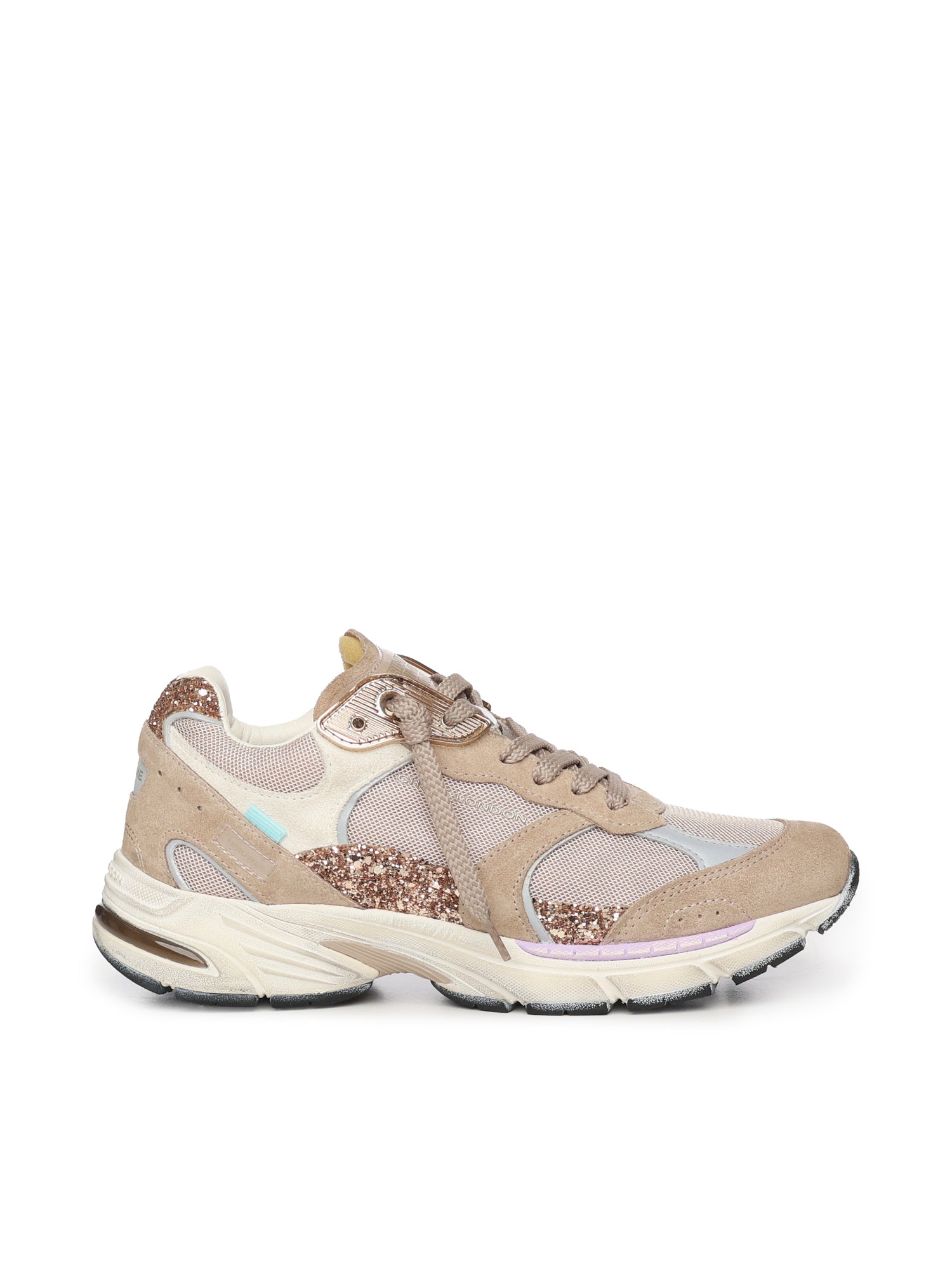 Crime London Sneakers Copper Flare Textile Leather