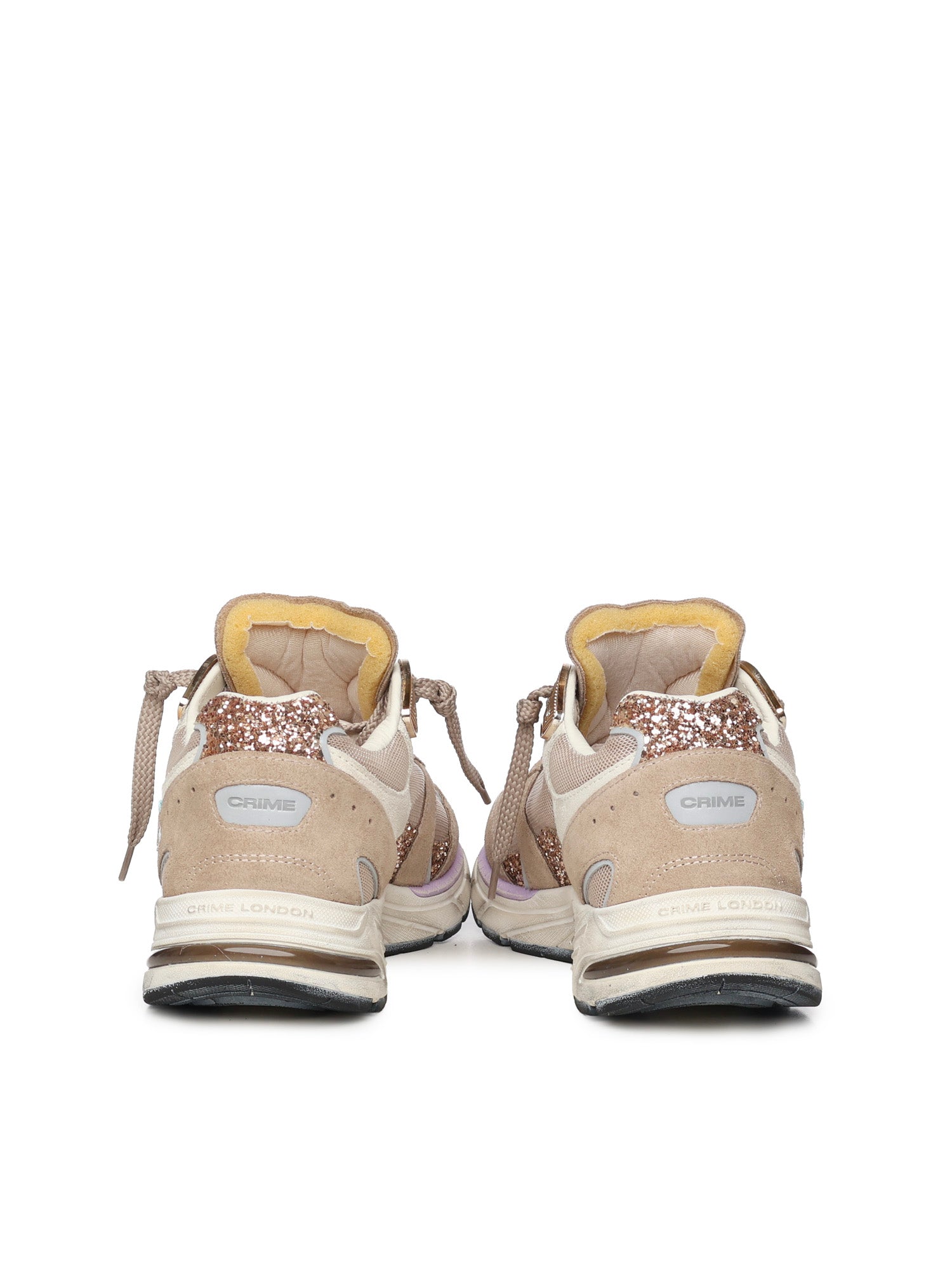Crime London Sneakers Copper Flare Textile Leather
