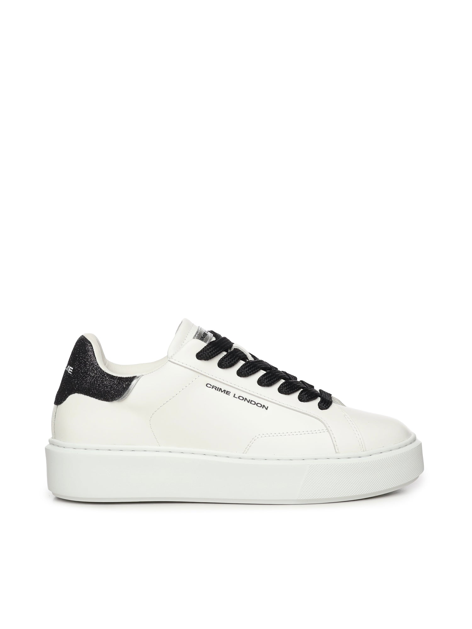 Crime London Sneakers Optic White Leather Textile
