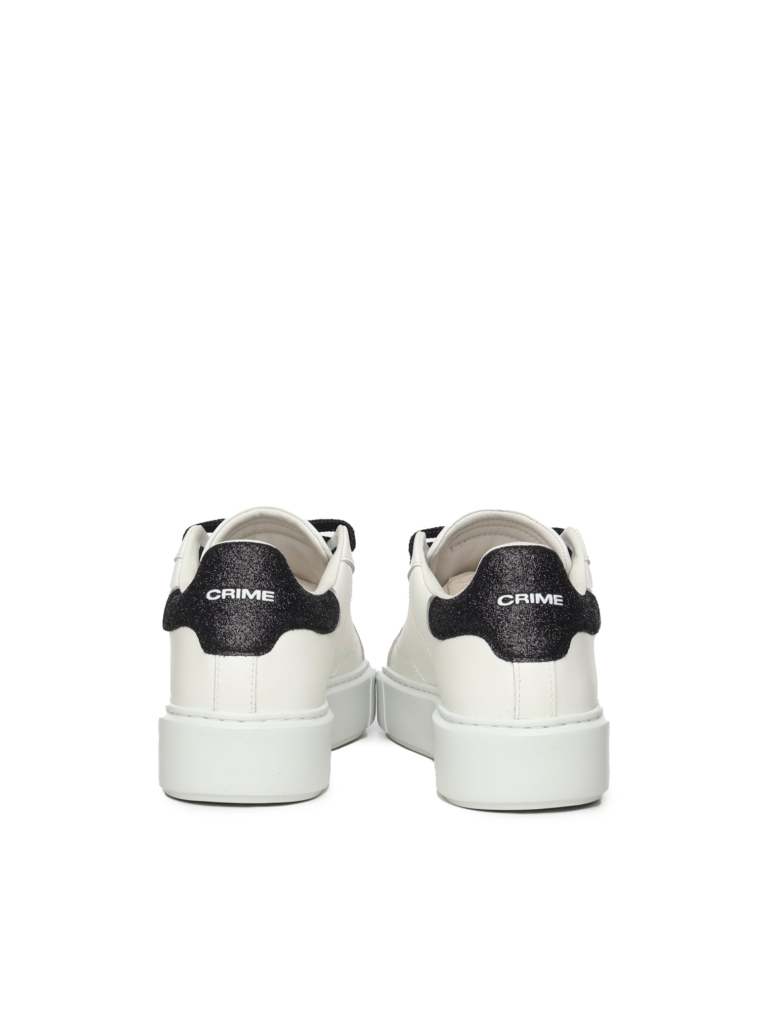 Crime London Sneakers Optic White Leather Textile