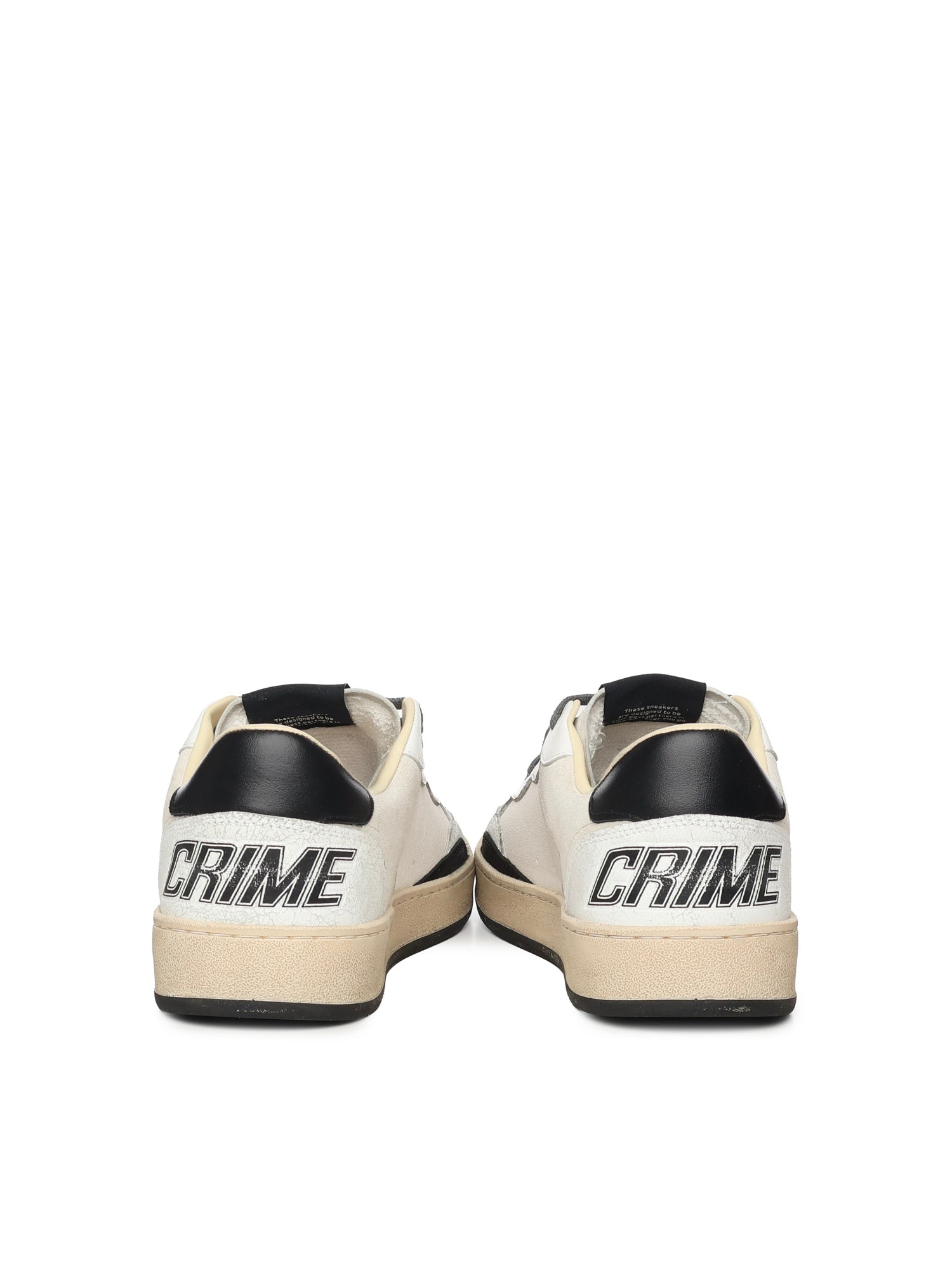 Crime London Sneakers Carbon Crack Leather