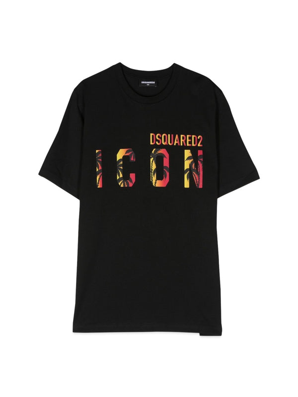 T-Shirt Mc Logo Black Cotton T-shirts