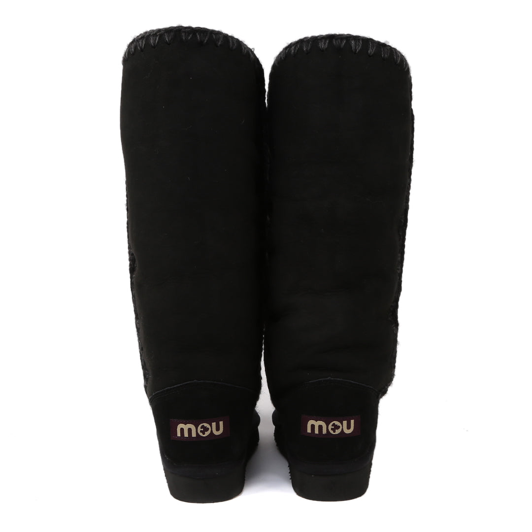 Mou Boots Black Sheepskin
