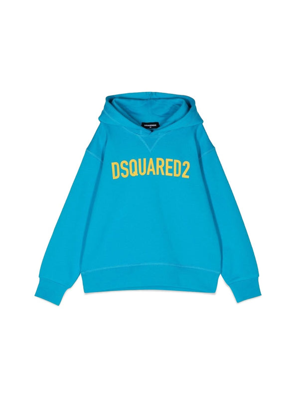 Hoodie Logo Eco Azure Cotton Sweatshirts