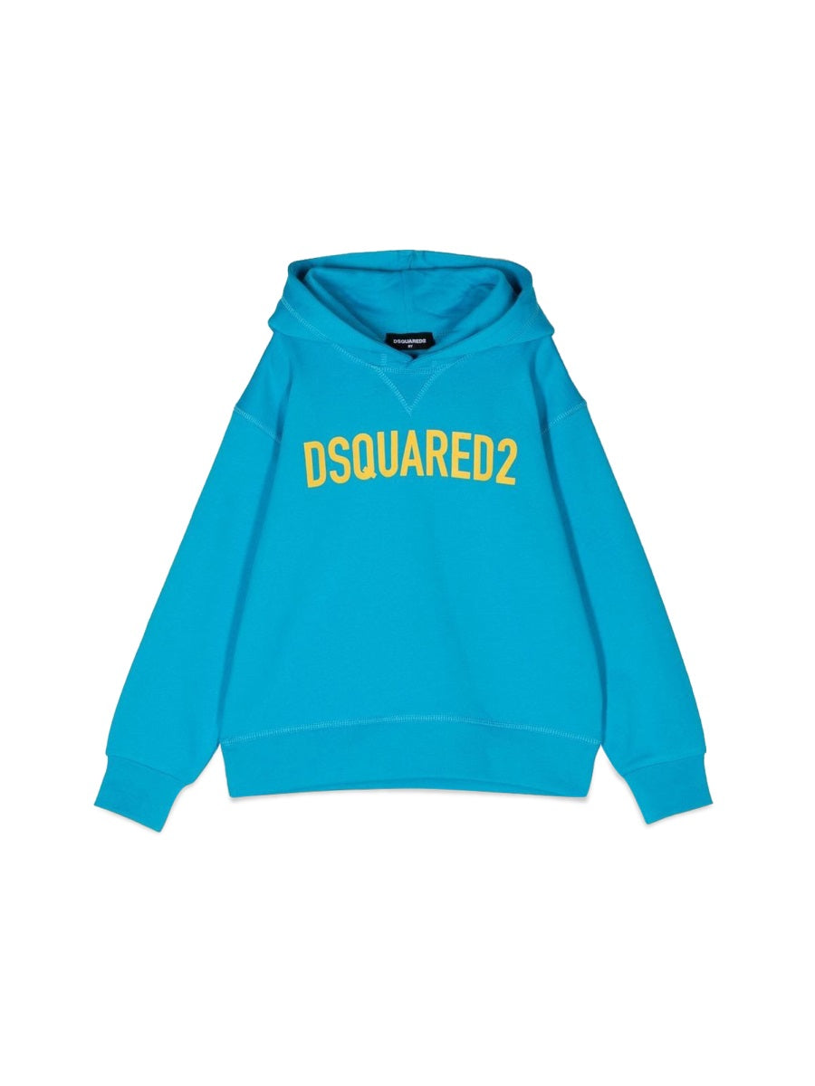 Hoodie Logo Eco Azure Cotton Sweatshirts