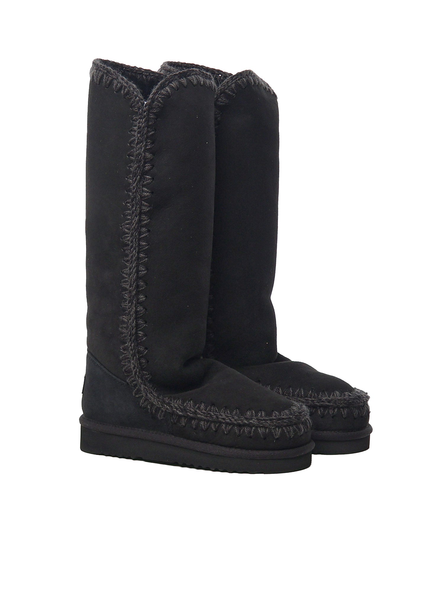 Mou Boots Black Sheepskin