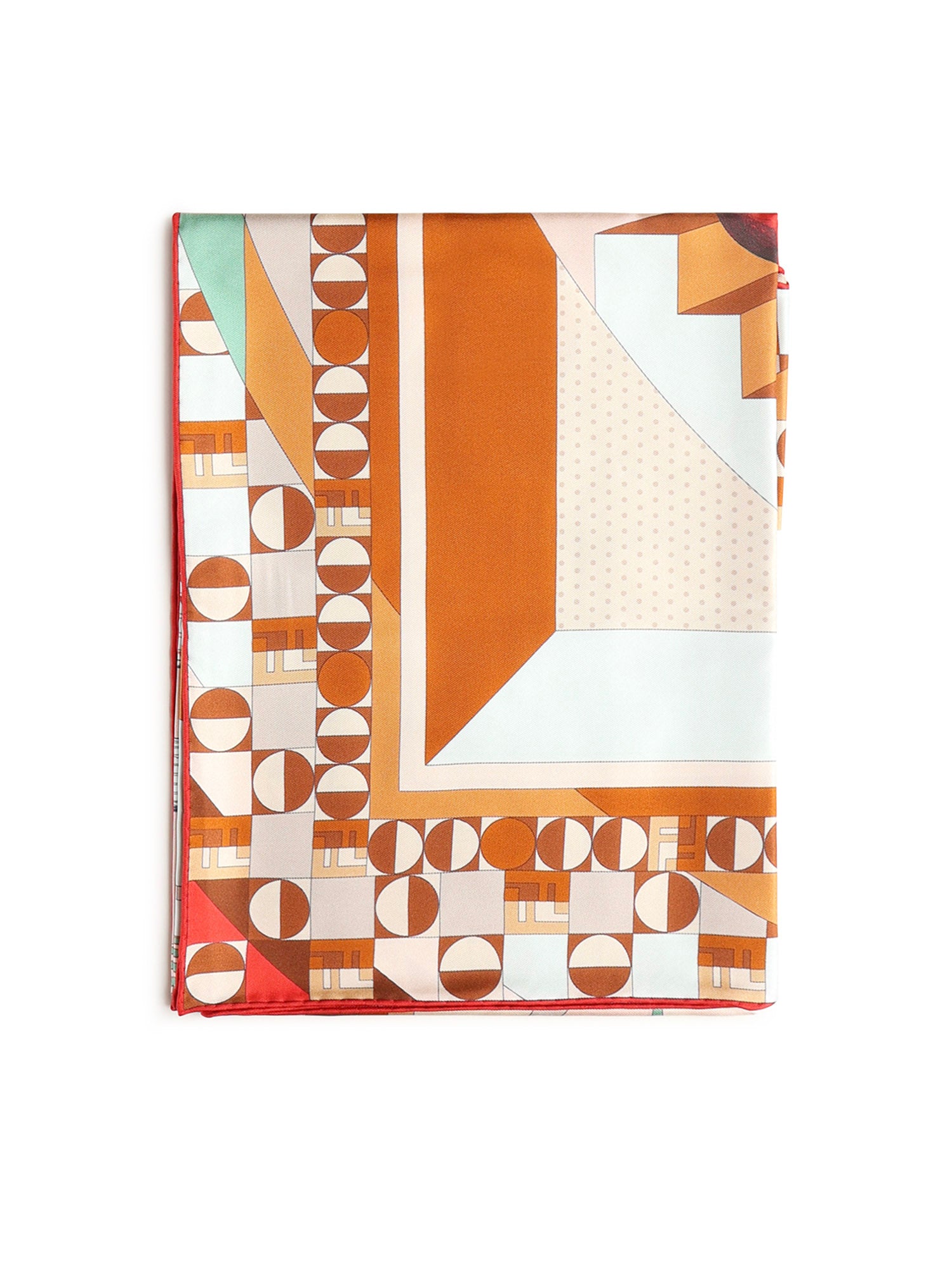 Fendi Scarfs Brown Silk