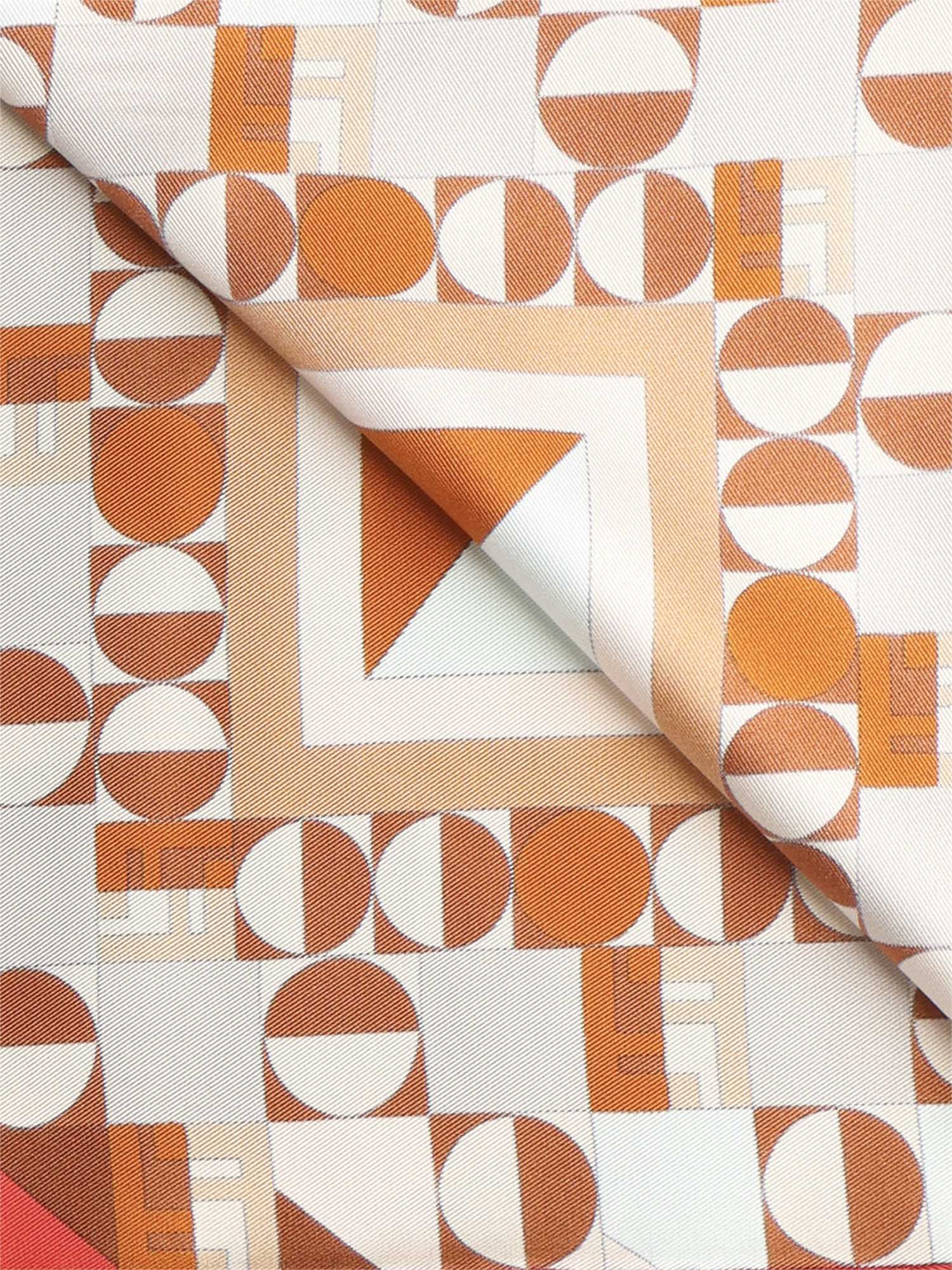 Fendi Scarfs Brown Silk