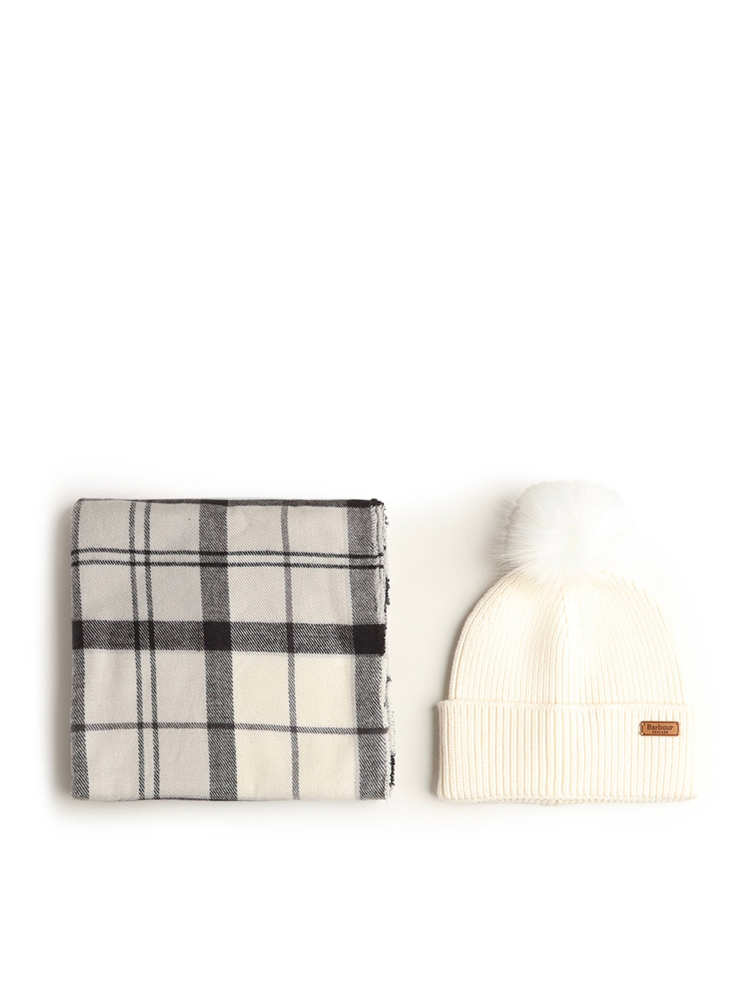 Barbour Scarfs Monochrome Tartan Viscose Polyesterpolyamide