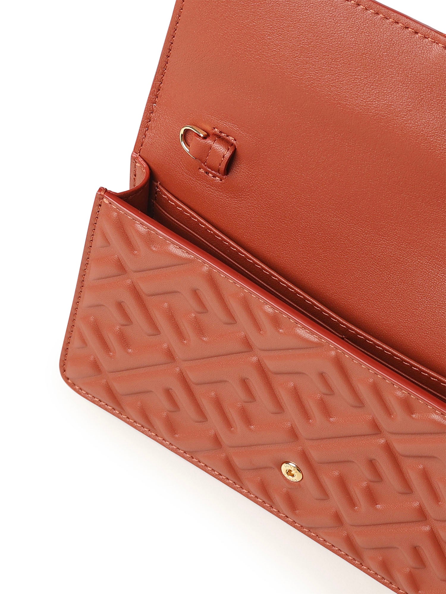Fendi Wallets Brown Lambskin