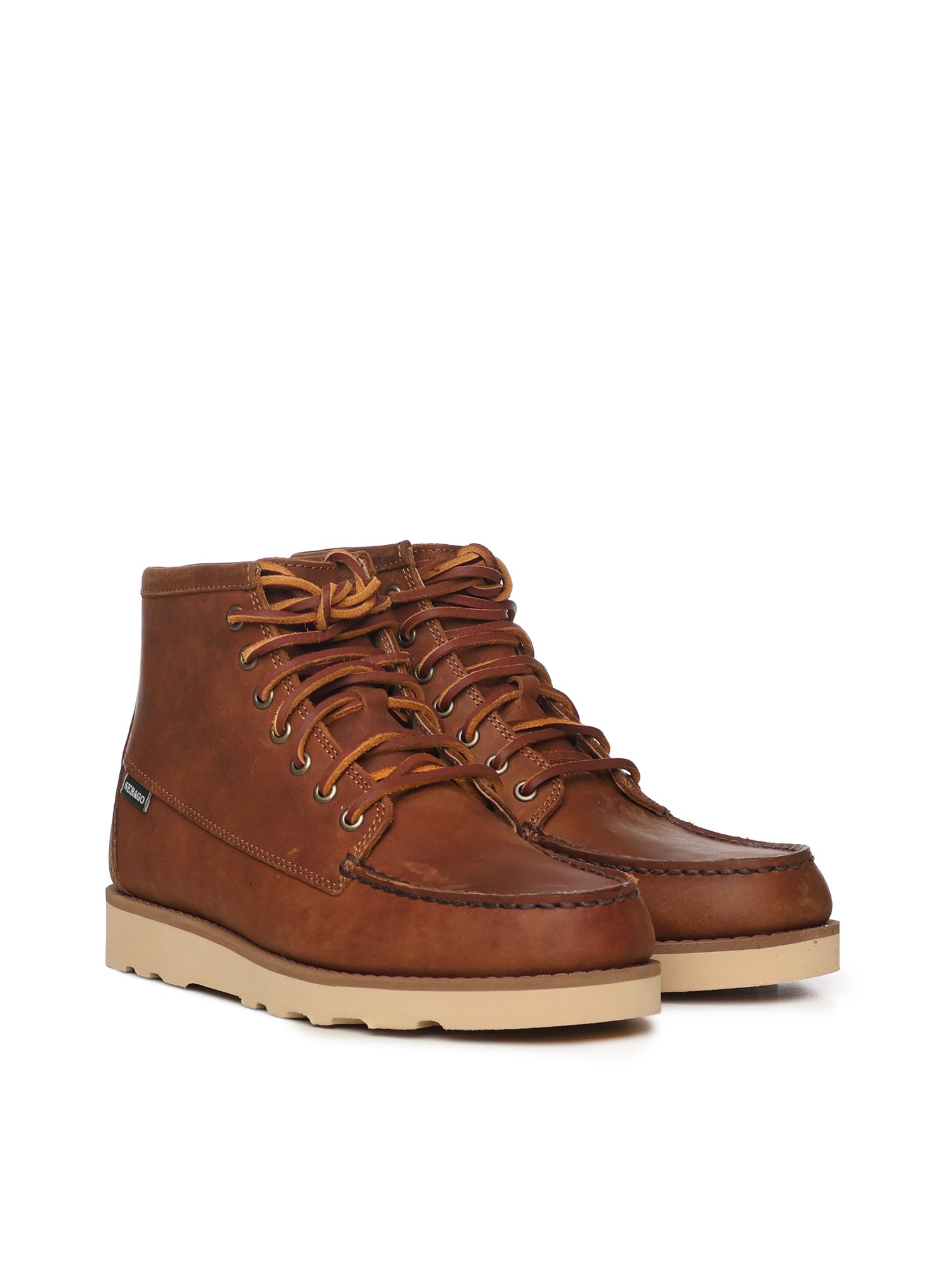 Sebago Flat shoes Brown Tan Leather