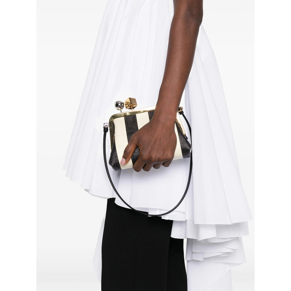 Bag Jacquemus Black/neutrals Lining Cotton: 100