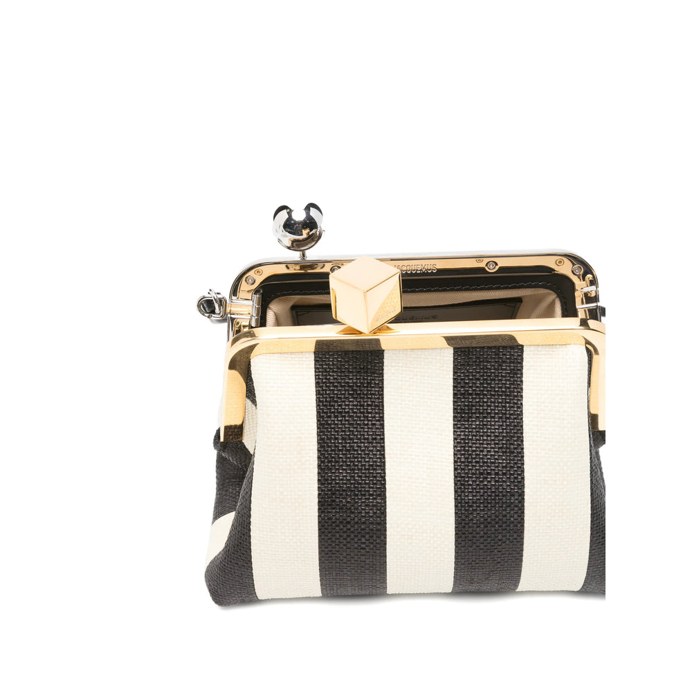 Bag Jacquemus Black/neutrals Lining Cotton: 100