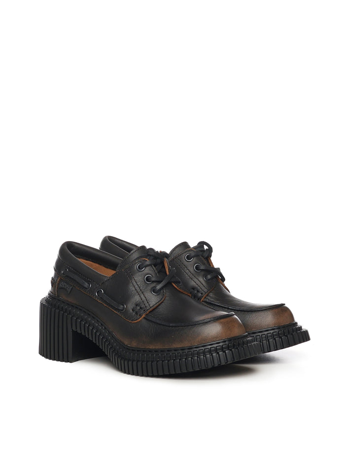 Camper Sneakers Black Calfskin
