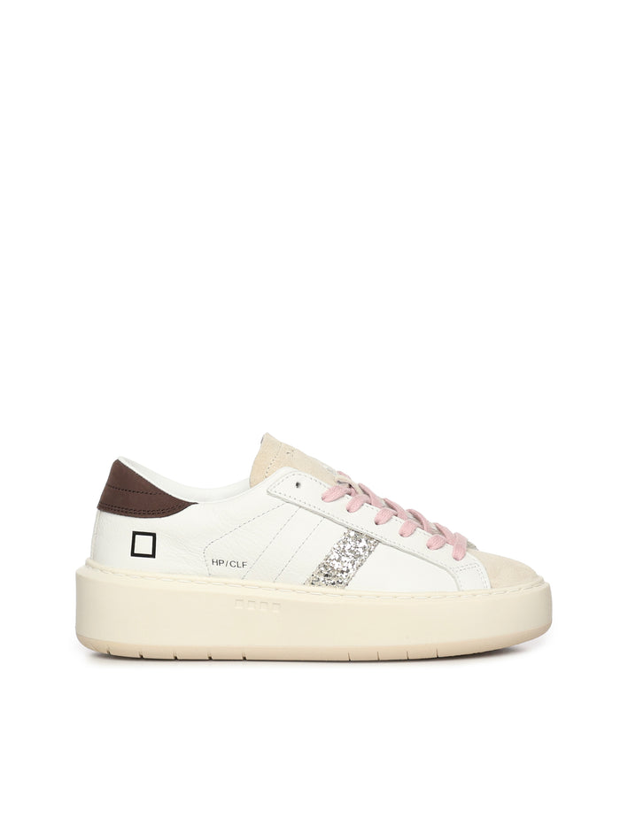 D.a.t.e. Sneakers White-platinum Leather