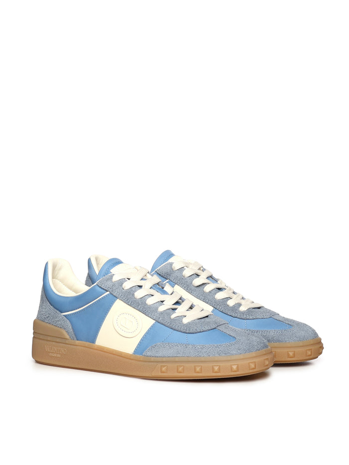 Valentino Garavani Sneakers Grey/light Blue Calfskin