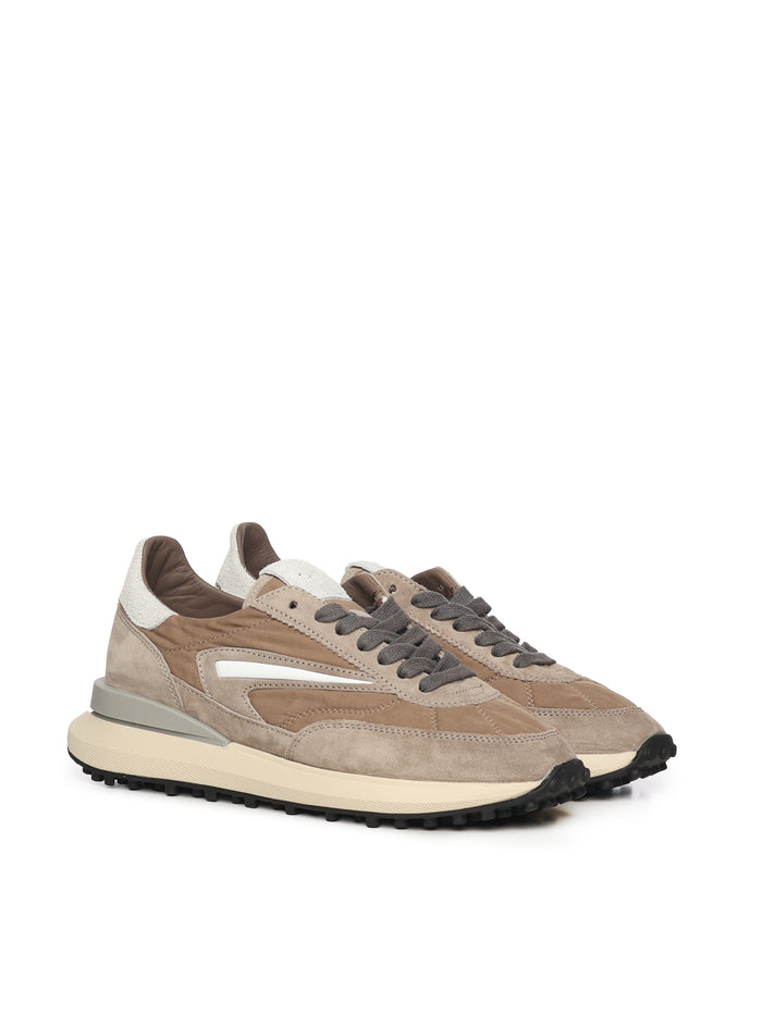 D.a.t.e. Sneakers Beige Nylon/suede
