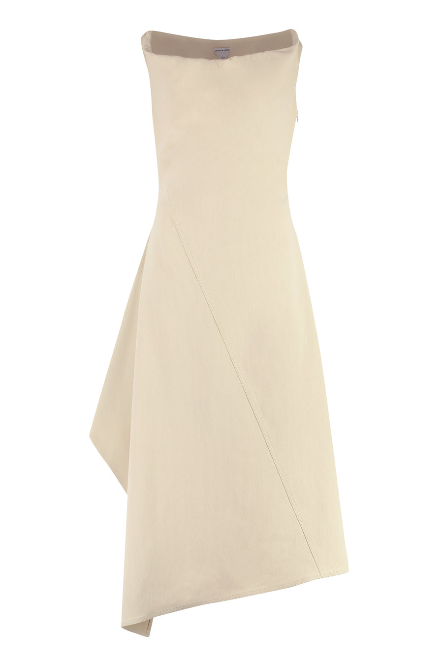 Bottega Veneta Cotton Midi-Dress Beige