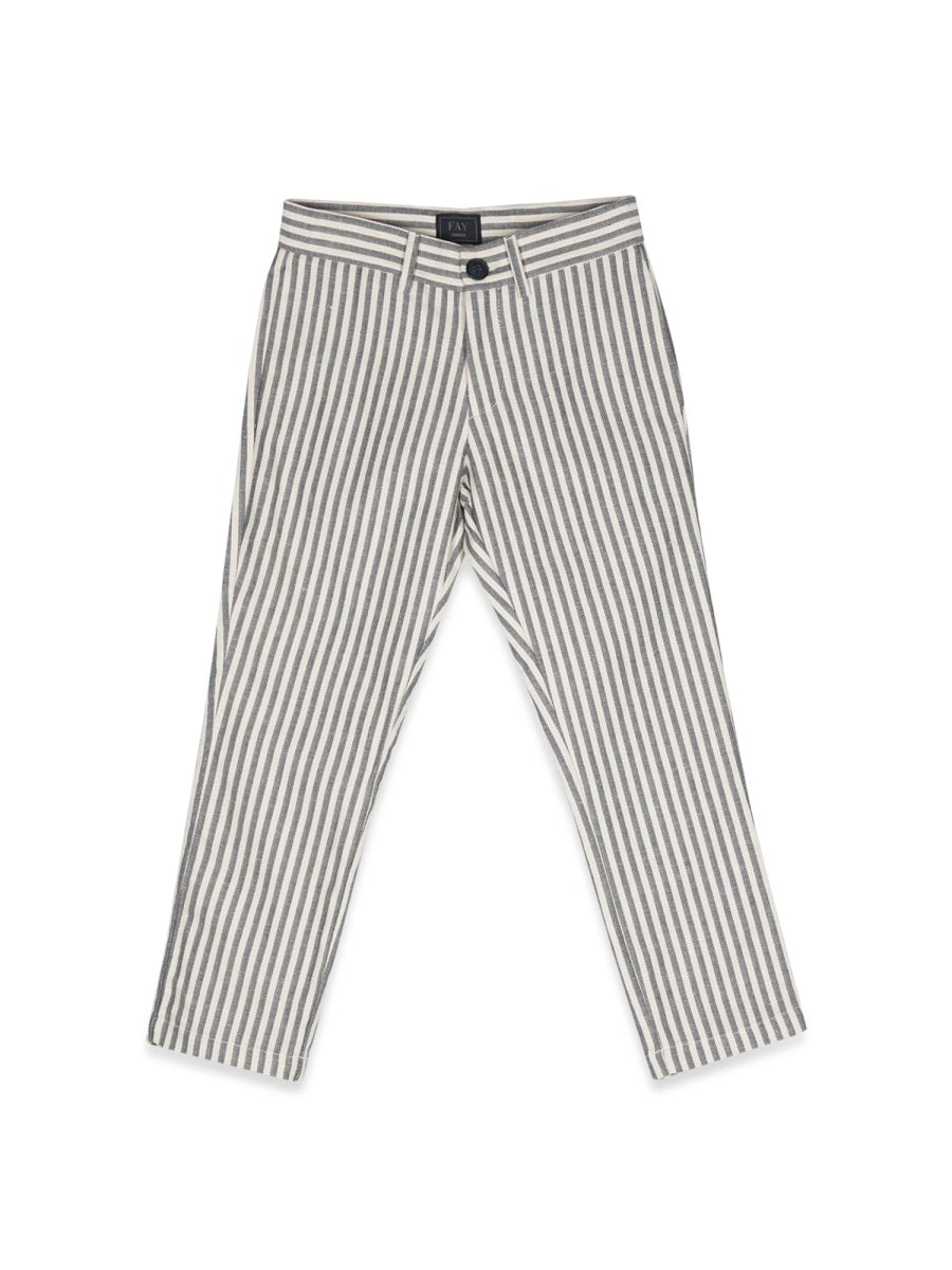 Trousers Multicolour Striped Cotton