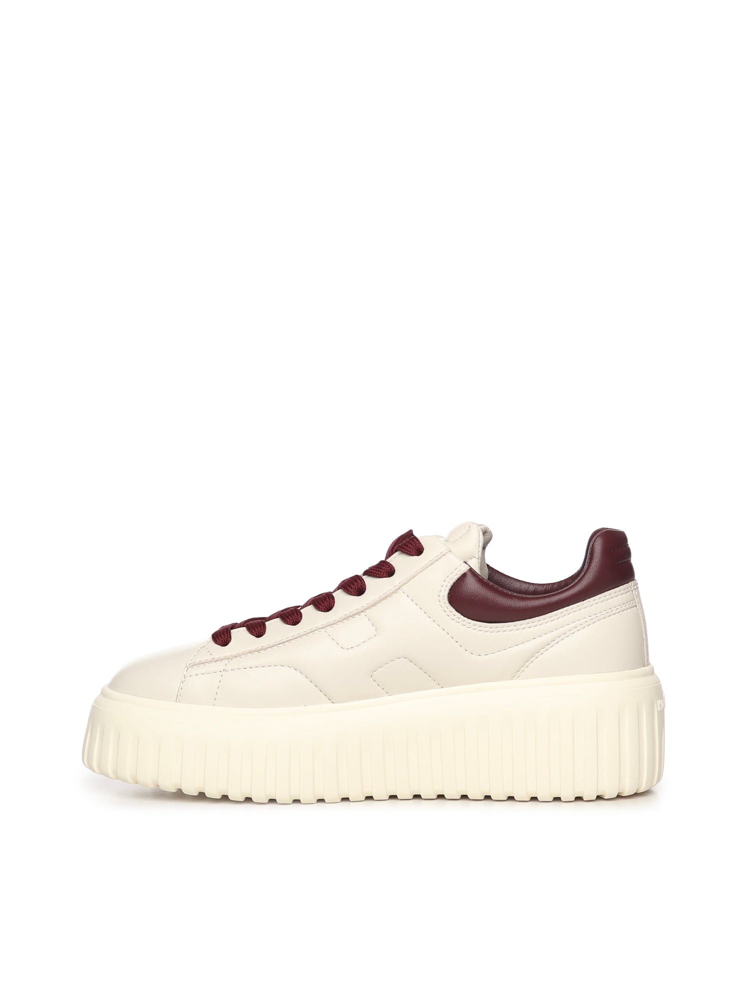 Hogan Sneakers Ivory, Bordeaux Nappa