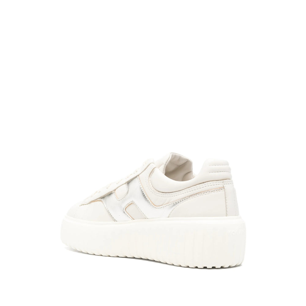 Sneakers Hogan Neutrals/gold Calf Leather: 100