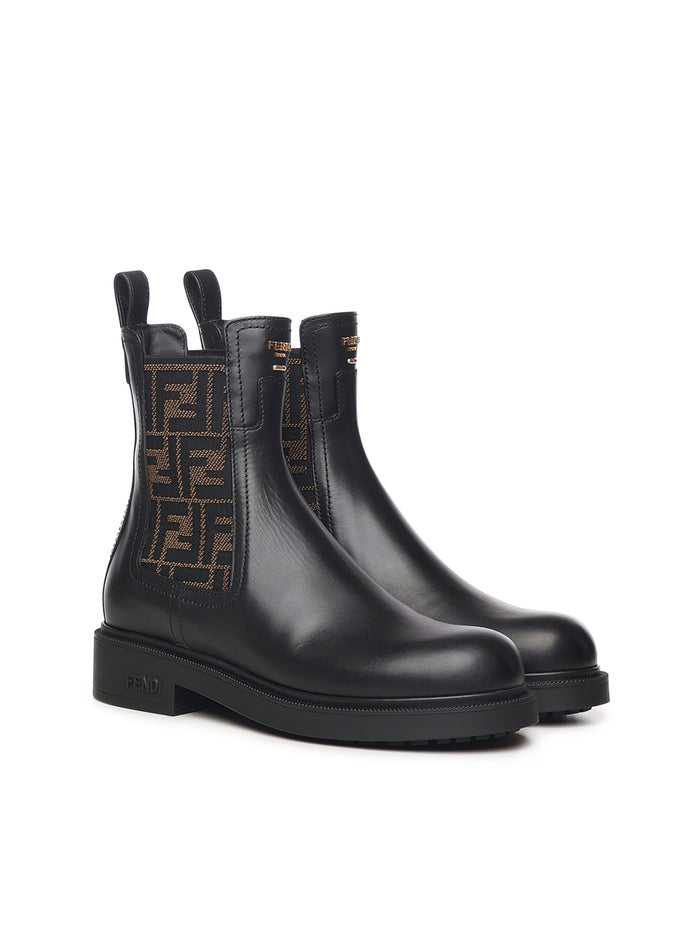Fendi Boots Black Calfskin