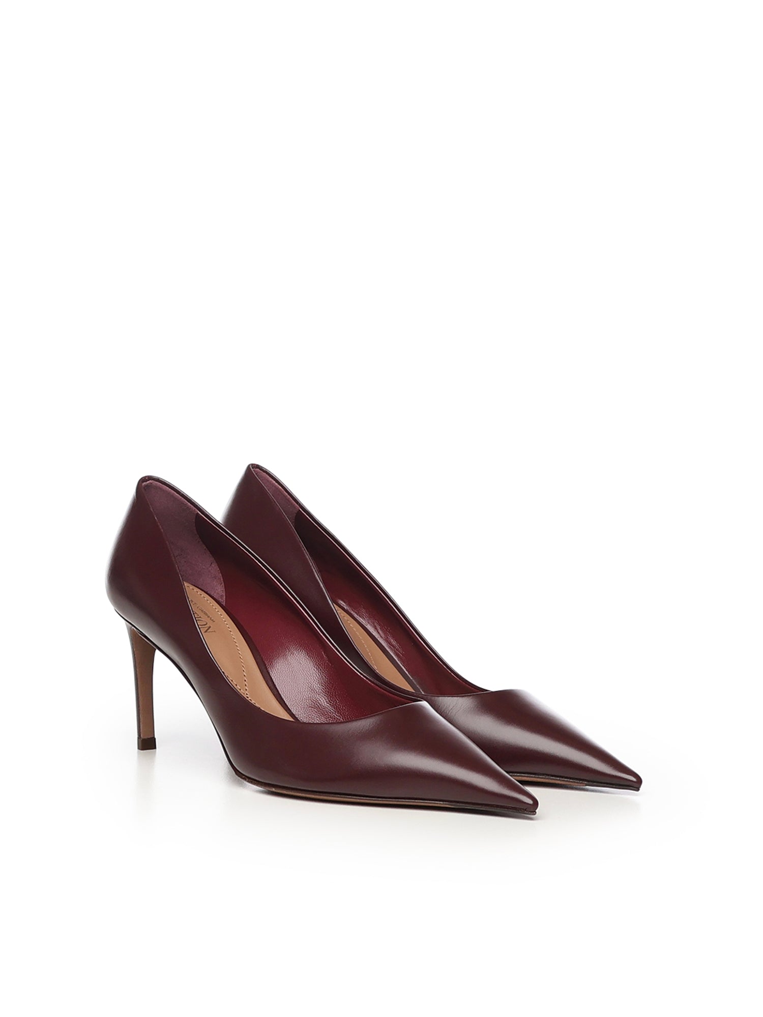 Dolce & Gabbana With Heel Bordeaux Calfskin