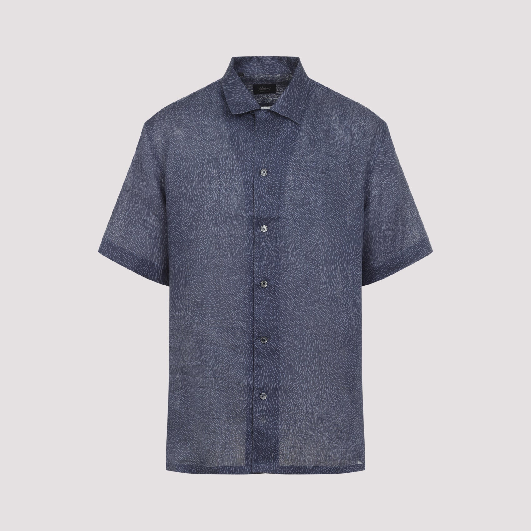 Cuban Shirt Blue Linen