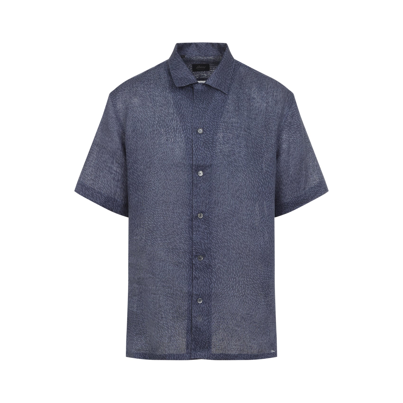 Cuban Shirt Blue Linen