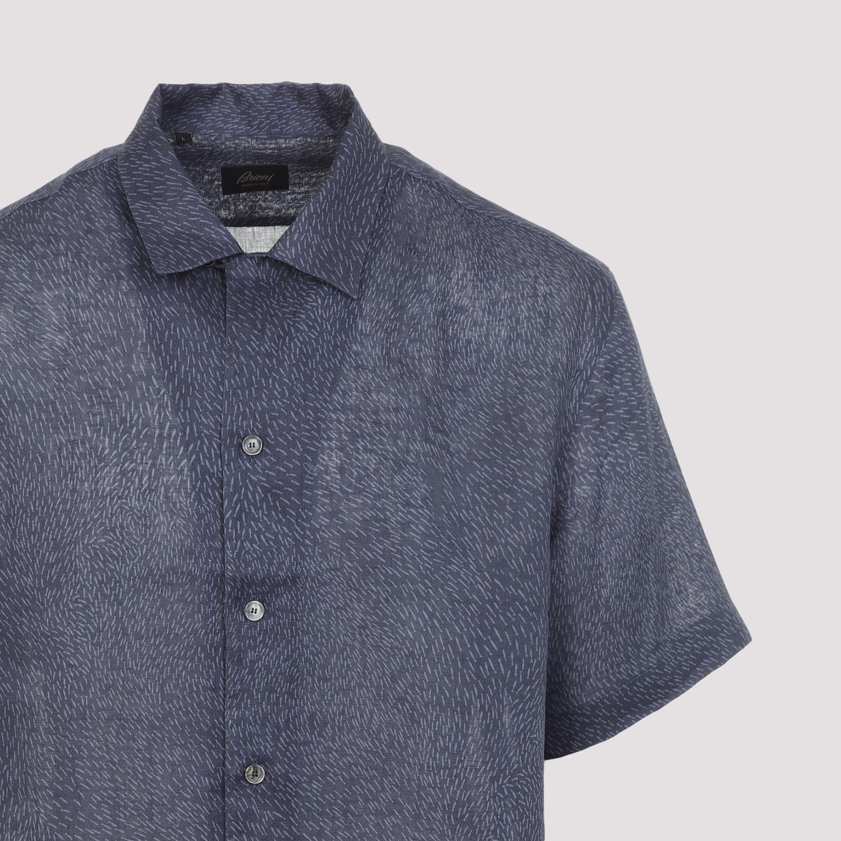 Cuban Shirt Blue Linen