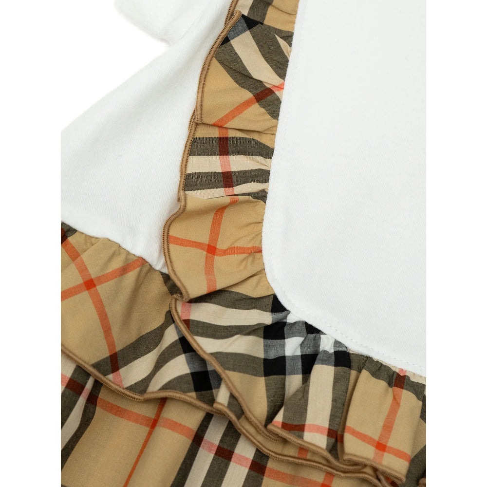 Dress Burberry White/neutrals Cotton: 96