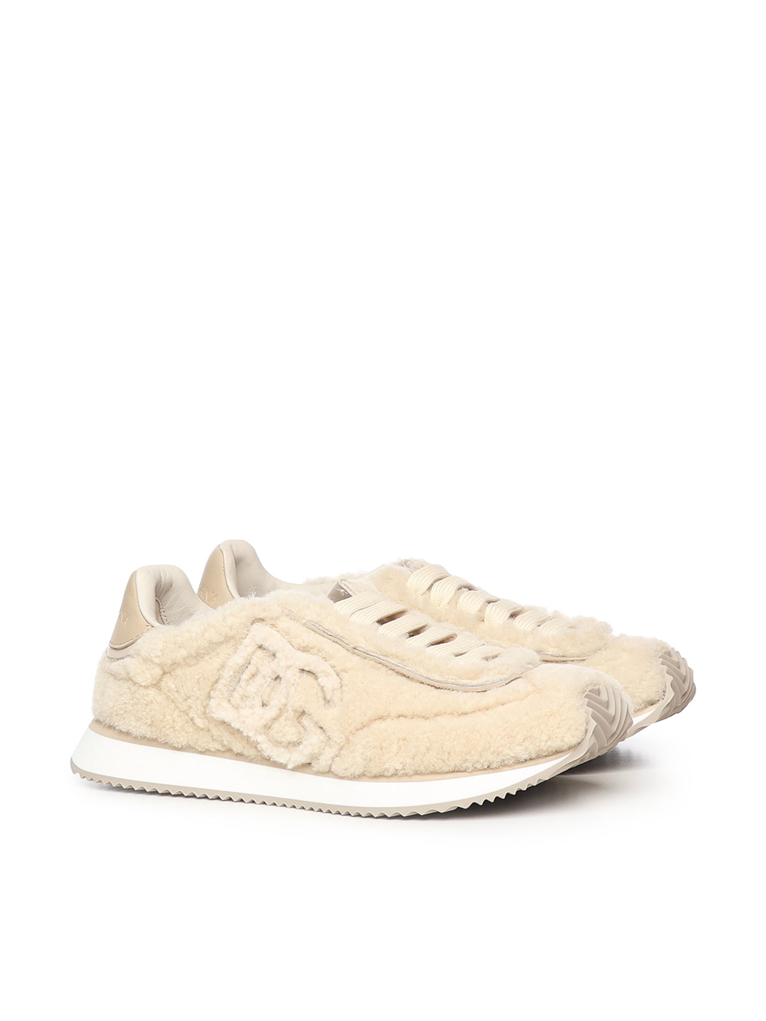 Dolce & Gabbana Sneakers Beige Lambskin