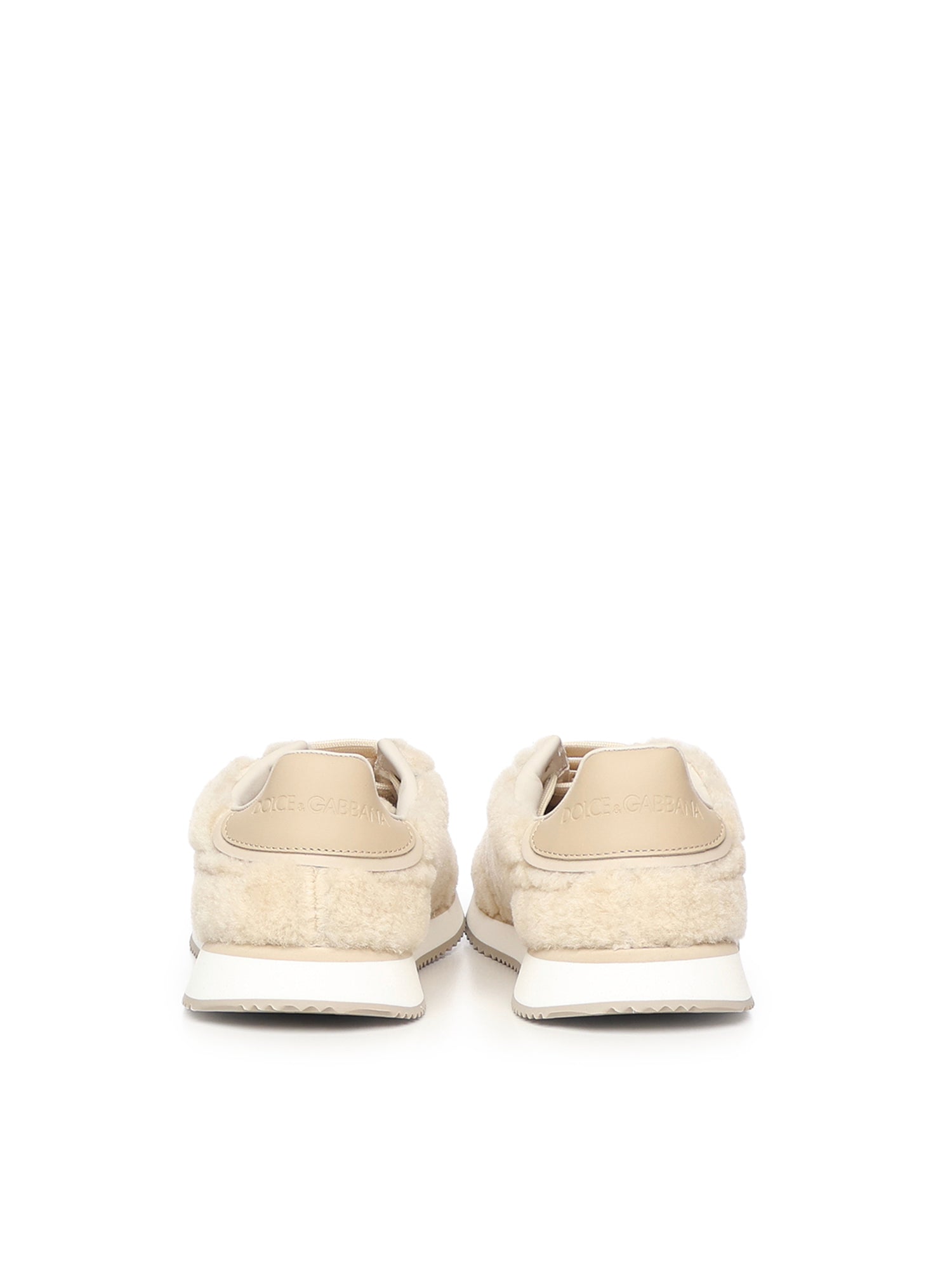 Dolce & Gabbana Sneakers Beige Lambskin