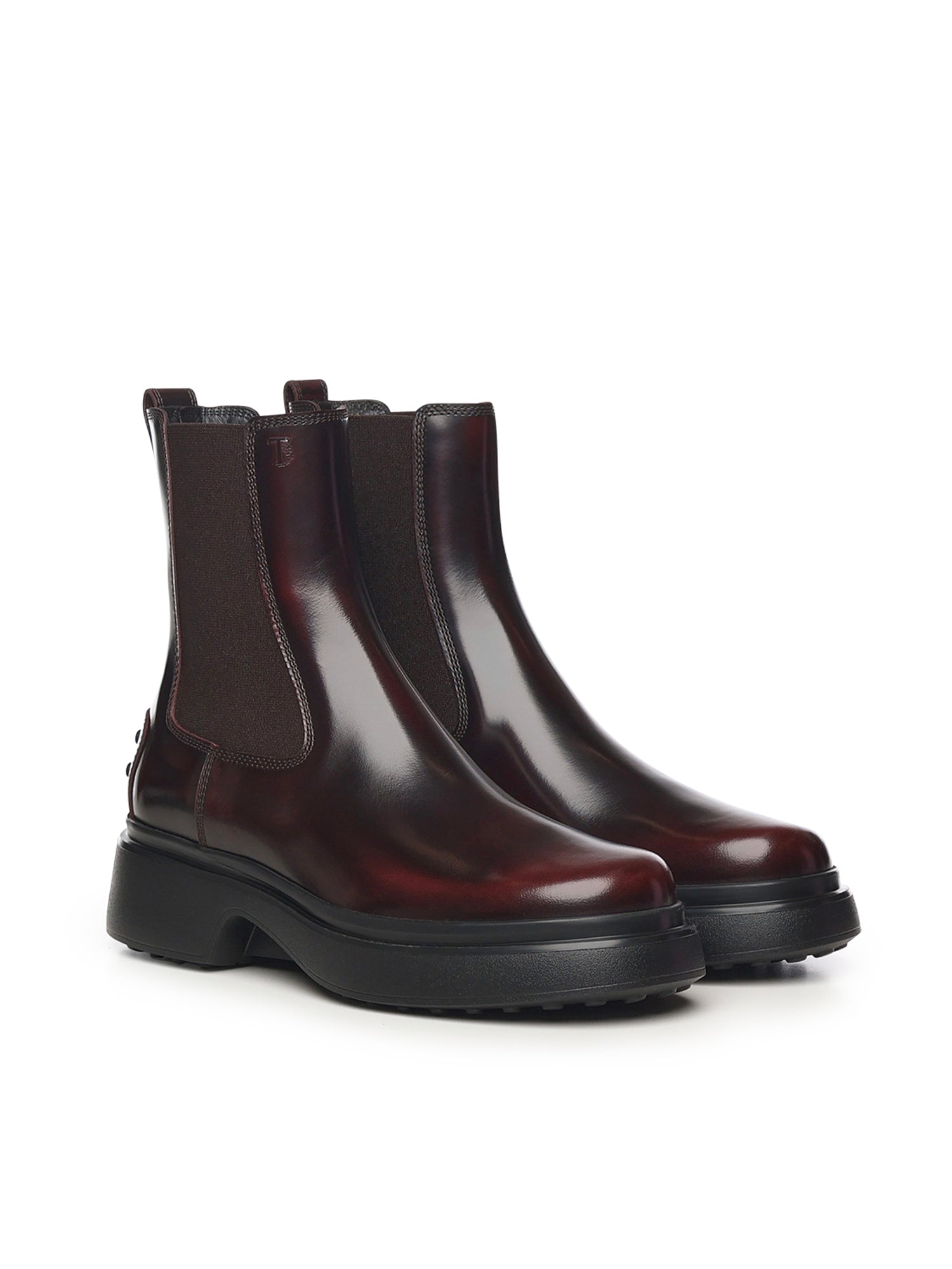 Tods Boots Wine Calfskin