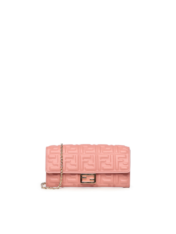 Fendi Wallets Pink Lambskin