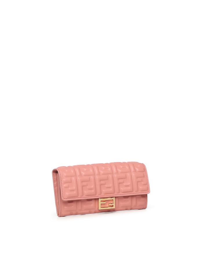 Fendi Wallets Pink Lambskin