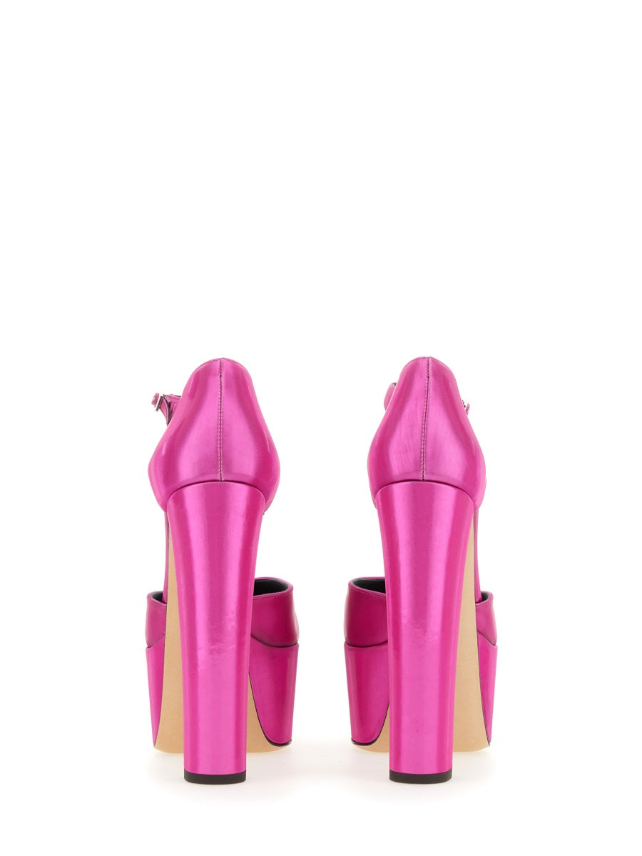 Bebe Sandal With Platform Height Fuchsia