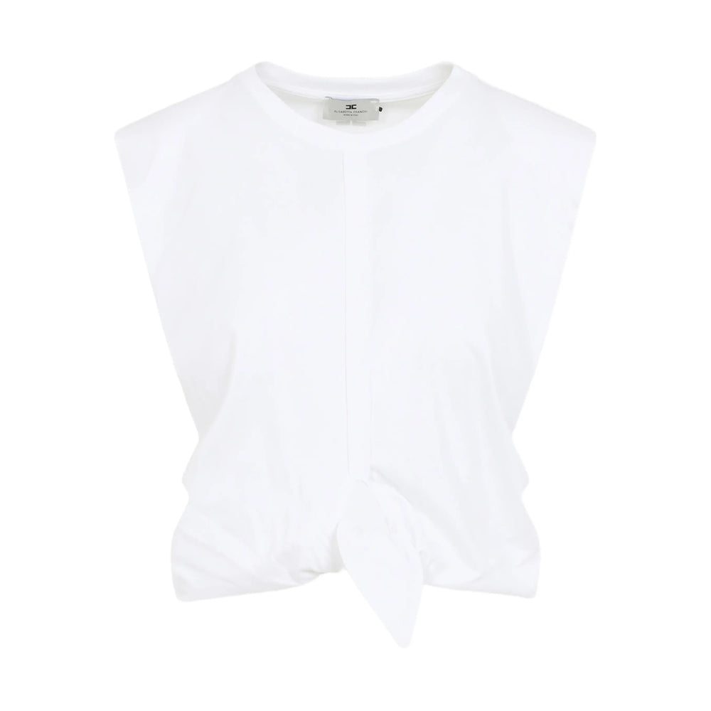 Sweater Elisabetta Franchi White Cotton: 100