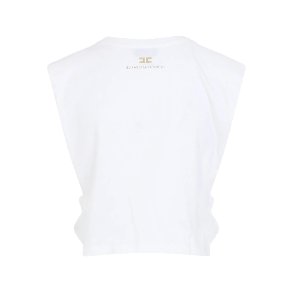 Sweater Elisabetta Franchi White Cotton: 100