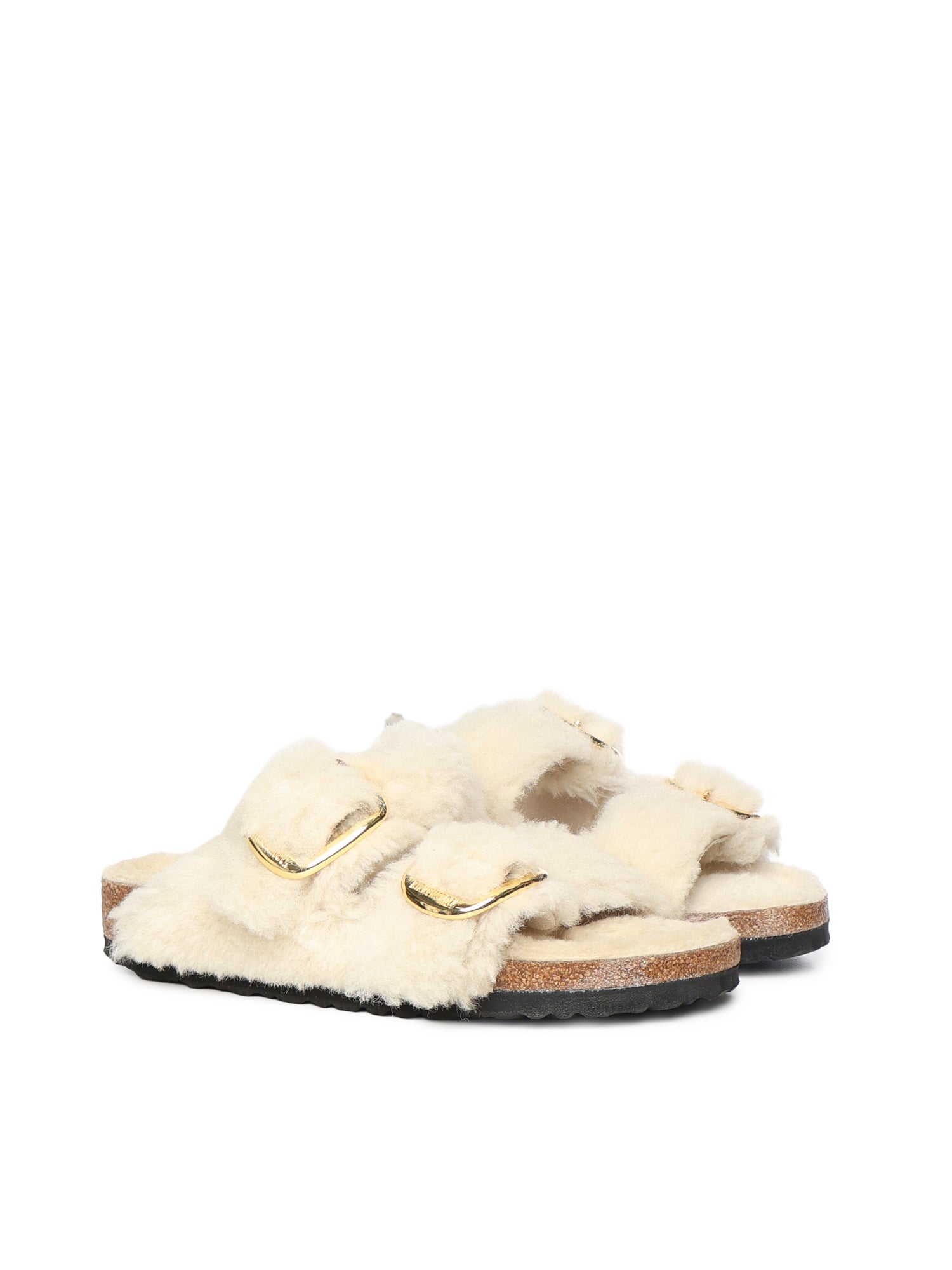 Birkenstock Sandals Eggshell Shearling