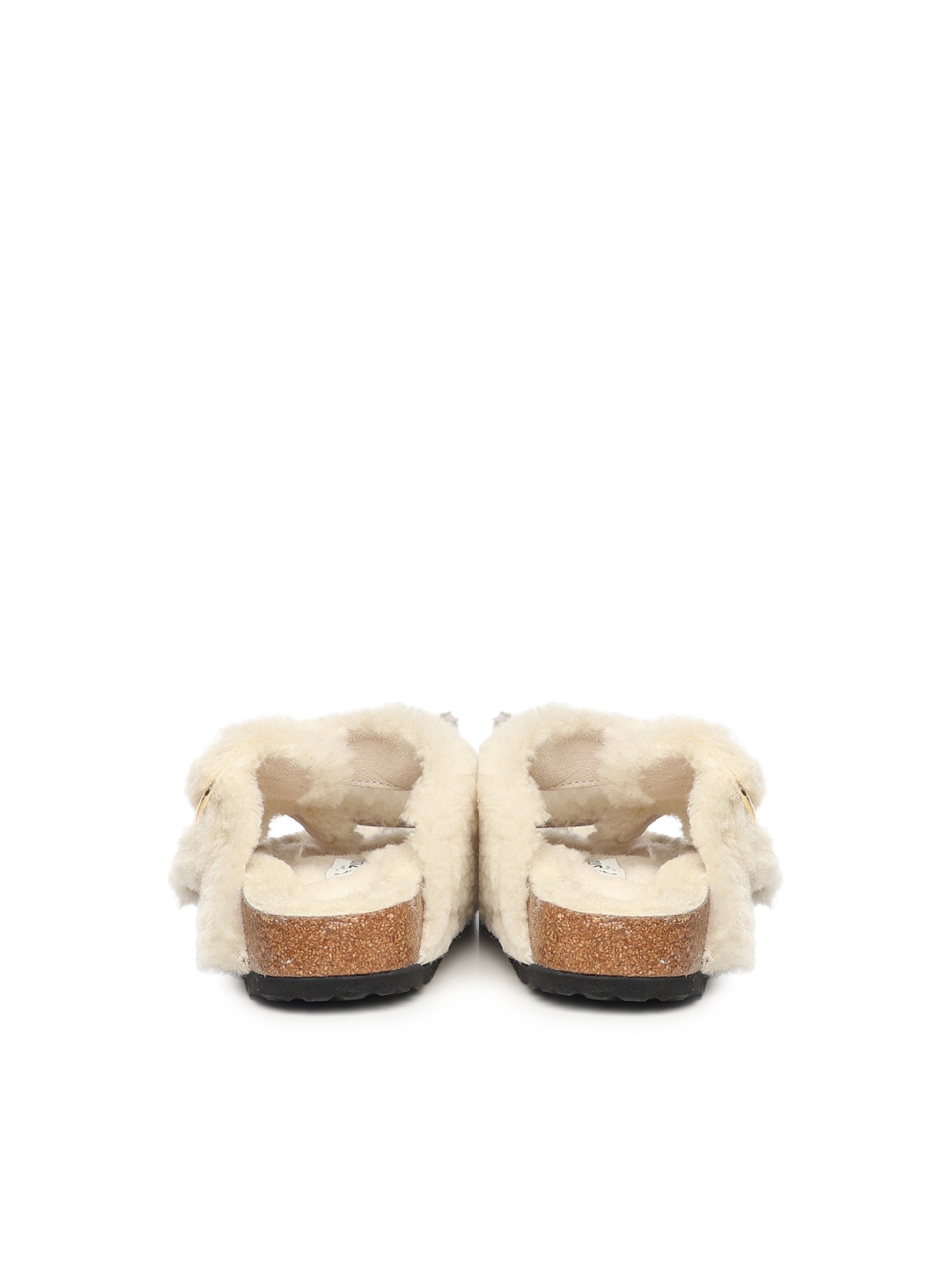 Birkenstock Sandals Eggshell Shearling